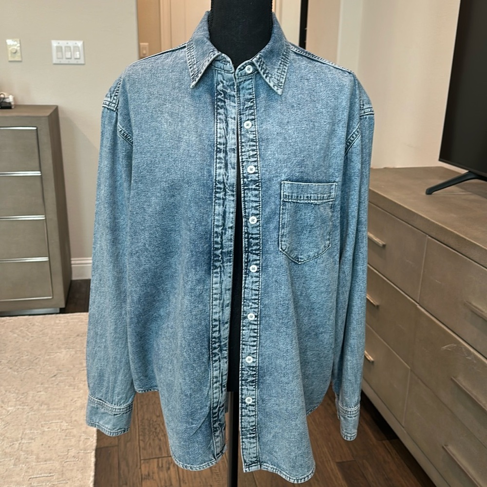 Good American Denim Shirt